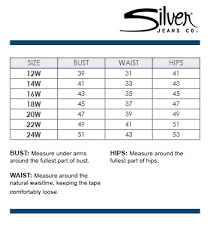 Womens Silver Jeans Size Chart The Best Style Jeans