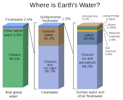 At least 88 percent of the surface of the world's open oceans is polluted by plastic debris, says a new scientific report. Water Distribution On Earth Wikipedia