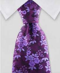 Purple Floral Necktie Floral Necktie Floral Purple Floral