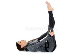 Legs Up The Wall Viparita Karani Yoga Pose Stock Image Image Of Fitness Meditation 111879645