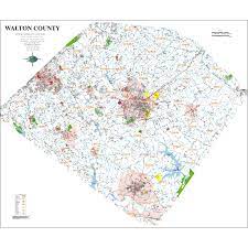Walton County Ga Map Georgia County Wall Map - Walton County Georgia Wall Map