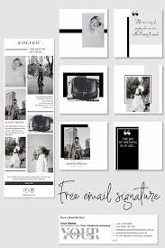 Black And White Email Signature Future Tech Email Marketing Template Business Email Marketing Template Bu In 2020 Email Template Design Email Marketing Template Design Instagram Post Template