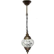Ceiling Pendant Fixtures Mosaic Lamps Turkish Lamps Hanging Lights Moroccan Lanterns Color Glass Size 2 White Mosaic Lamp Hanging Lights Pendant Fixture