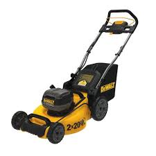 Gas lawn mowers are great for large lawns and get. Dewalt 20 In 20v Max Lithium Ion Cordless Walk Behind Push Lawn Mower With 2 9 0ah Batteries And 2 Chargers Included Dcmw220x2c The Home Depot