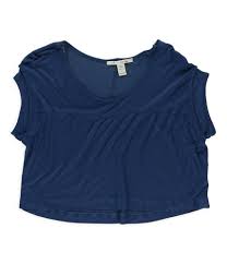 American Rag Womens Crop Front Pleat Basic T Shirt