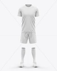 Download Football Kit With V Neck T Shirt Mockup Front View In Apparel Mockups On Yellow Images Object Mockups