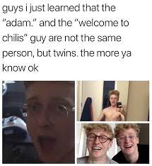 Shut up and eat your dinner grandson: Adam Vs Welcome To The Chills Wholesomememes