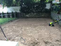 A sloping, weedy backyard became three levels of very usable space in this beautiful makeover. Been Out All Day Leveling My Backyard Now For Ideas Thinking About A Firepit Patio In The Center Towards The Back Any Suggestions On Budget Minded Material My Plan Is A Patio