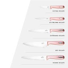 Matriks rose gold 7 prç. Bicak Ve Bicak Seti Dilcan