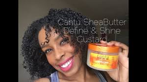 Cantu Define And Shine Custard Youtube Cantu Define And Shine Custard Cantu For Natural Hair Defined Curls Natural Hair