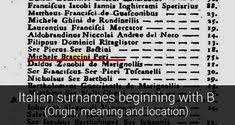 Surname projects beginning with c: Surnames In Italy Genealogy Italygen Perfil Pinterest