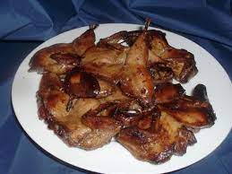 Baked Garlic Quail Recipe Food Com Recipe Pheasant Recipes Quail Recipes Baked Quail Recipes