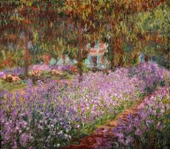 Im garten von monet hardcover neu. Kunstdruck Irisbeet In Monets Garten Von Monet Claude