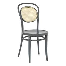 Explore chairs with rattan peel woven over a solid wood frame. Fluer Side Chair Bentwood Chair With Cane Seat Bistro Chair