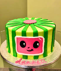 Minecraft custom cake the game kids go crazy about! Cocomelon Layer Cake Classy Girl Cupcakes