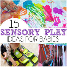 While it is easy to get carried away by all the lovely designs and wall decorations that you see in magazines and furniture all you need is a craft loop, string, and decorative feathers. 15 Sensory Play Ideas For Babies I Heart Arts N Crafts