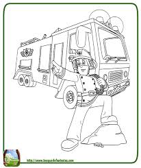Sam El Bombero Para Colorear