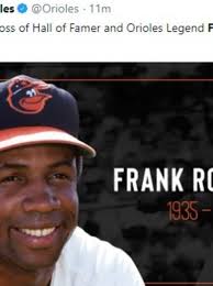 HOF outfielder Frank Robinson, first MLB black manager, dies at 83