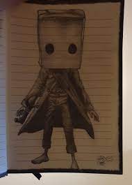 My Attempt At Drawing Mono Littlenightmares Back to little nightmares dark whimsical universe and its new main character, mono, who has to infiltrate a signal tower with the help of six. my attempt at drawing mono
