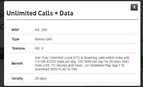 vodafone revises rs 209 rs 479 recharge plans to offer