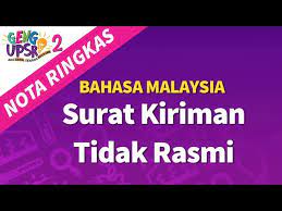 Anda akan menghadapi peperiksaan upsr tidak lama lagi. Geng Upsr 2 Episod 4 Bm Surat Kiriman Nota Ringkas Youtube