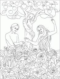 Easter basket coloring pages] 10. Adam And Eve Coloring Pages Bible Story Coloring4free Coloring4free Com