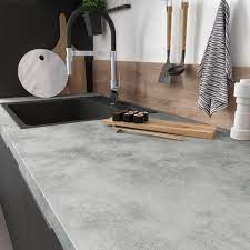 Maybe you would like to learn more about one of these? Plan De Travail Stratifie Effet Beton New Mat L 246 X P 63 5 Cm Ep 38 Mm Leroy Merlin