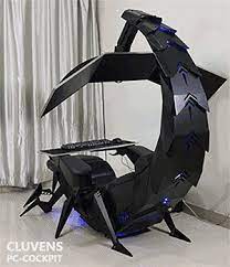 this giant scorpion gaming chair is a zero gravity computer workstation that cocoons you gaming chair cool chairs video game rooms