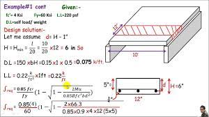 Plumbing examples of slab design computation of bridge. Rcd One Way Slab Design Design Of A One Way Rc Slab Youtube
