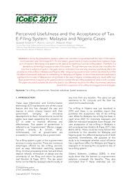 The submission of annual returns of a company in malaysia are most important legal requirement set by companies commission of malaysia. Pdf Perceived Usefulness And The Acceptance Of Tax E Filing System Malaysia And Nigeria Cases