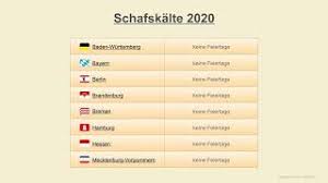 Findet die schafskälte immer genau zwischen dem 4. Schafskalte 2020 Datum Bauernregeln 2020 Youtube