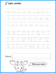 Hi kids, welcome to periwinkle!!after learning about letters in the previous video, you will learn how to write capital and small letters in . Alphabet Writing Worksheet Maple Leaf Learning Library