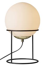 Dyberg Larsen Moon Table Lamp In Matt Black With White Opal Glass Lamps In 2019 Moon Table Table Lamp Table