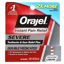 Strip form stays in place for targeted relief only where you need it. Orajel Toothache Pain Relief 20 0 45oz Bound Tree