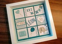 Personalisierter Bilderrahmen Ribba Zur Geburt Eines Jungen Hellblau Turkis Petrol Grau Herz Elefant Ikea Stampin Up Nascita Idee Tutorial