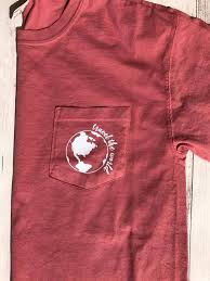 Short Sleeve Travel The World Comfort Colors Pocket