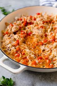 Ree's chicken and spaghetti casserole is pure comfort food. Creamy Buffalo Chicken Casserole Whole30 The Real Food Dietitians
