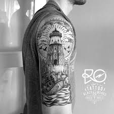 Black And White Ocean Sleeve Tattoo Designs Kartinki Po Zaprosu Eskizy Tatu Na Pleche Ocean Sleeve Tattoos Sky Tattoos Line Art Tattoos