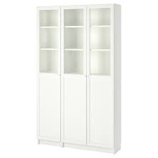 (tap here for his amazing hack). Billy Oxberg Bookcase With Panel Glass Doors White Glass Ikea