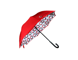 Black And Red Umbrella With Logo Umbrella Workshop