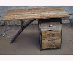 Wood and metal office furniture. Indian Rustic Vintage Industrial Metal Wood Home Office Furniture Workstation Computer Desk Study Writing Table Buy Factory Sale Office Furniture Wood Tables Metal Iron Legs Writing Table Computer Desk Solid Wood Rustic