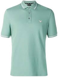 Emporio Armani Contrast Trim Polo Shirt Polo Shirt Armani Polo Shirts Emporio Armani