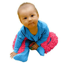 Chinatera Newborn Baby Boys Girls Mop Clothes Long Sleeve Creative Swob Romper Crawling Clothing One Piece Baby Boy Newborn Crawling Baby New Baby Products