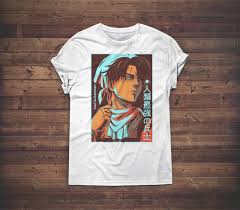 AOT Levi T-shirt Anime Manga Eren Mikasa Ackerman Japan Unisex Gift Tee -  Etsy