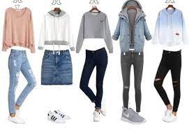 Sie suchen ein stilvoll freizeit outfits mit kleidungsstücken ab 19.95€ für die saison 2021? Uber 50 Niedliche Schuloutfits Fur 2018 Schooloutfits Die Besten Outfit Ideen Schooloutfits Middelbare School Kleding Outfits
