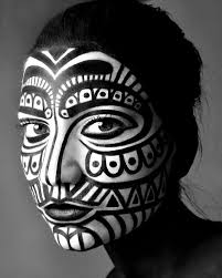 Black And White Painting African Tribal Art Pin By Monica Howkins On Clay With Images Tribal Makeup African Tribal Makeup