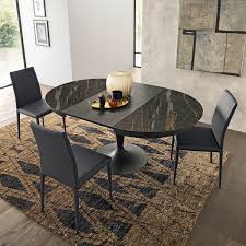 Table Ronde En Ceramique Extensible Pied Tulipe Sun Table Salle A Manger Salle A Manger Table Ronde Table Design