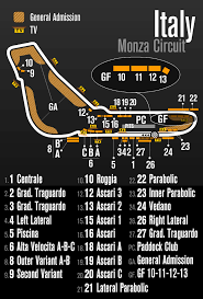 The monza 4 family provides a variety of models to suit diverse applications, including unique rfid privacy, tag orientation. F1 Virtual Map Monza Italy Formula 1 Italian Grand Prix