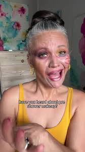 Pre-Shower Makeup this idea is stupid right? Why would you do your makeup  just to get in the shower? But then I realized something that made me want  to jump