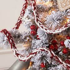 Crochet A Christmas Tree Garland With Loops Threads Cozy Wool Yarn Christmas Tree Garland Christmas Ornaments Homemade Christmas Crafts